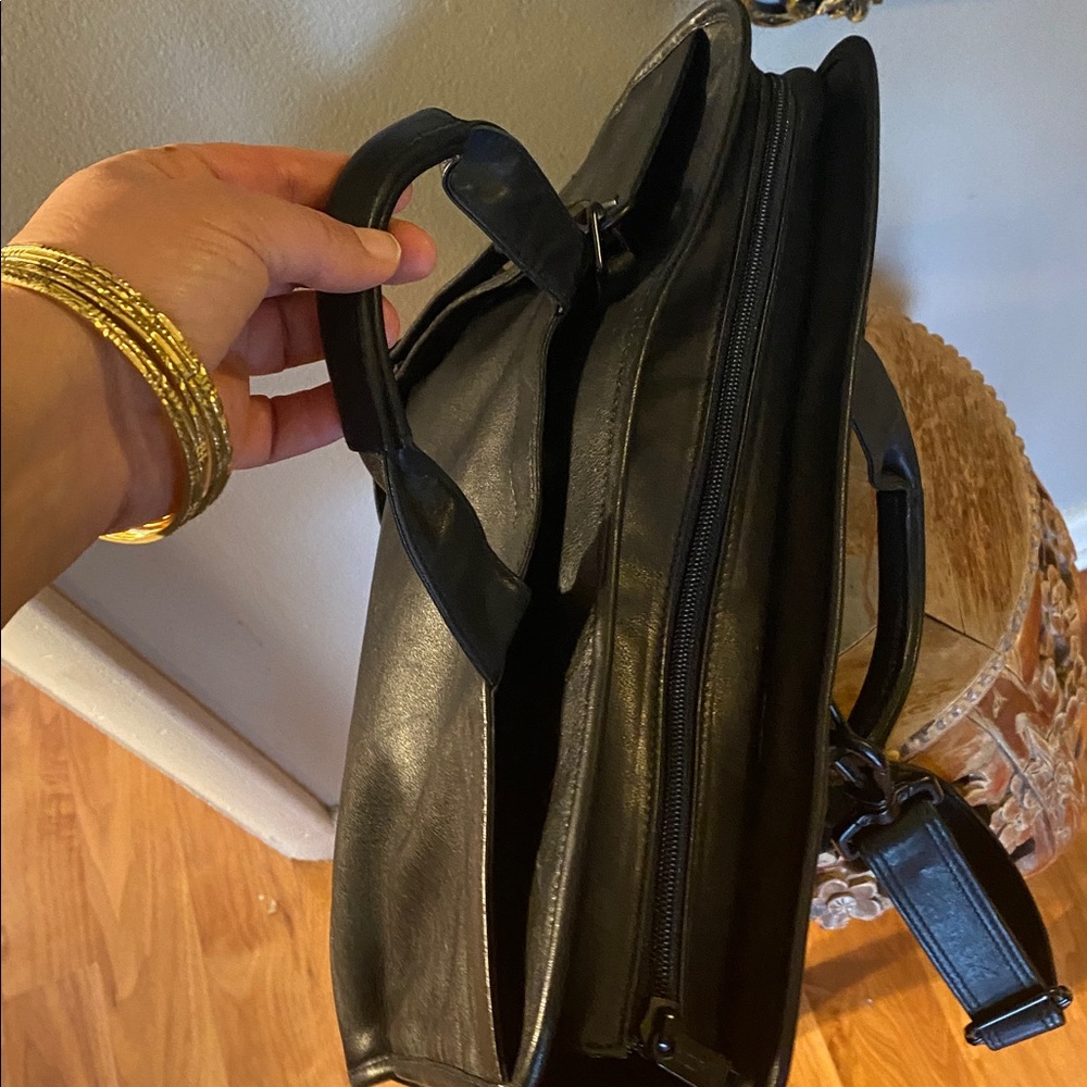 🖤🖤Tumi 9602D3 Genuine Black Leather 15" Slim Briefcase Laptop Bag🖤🖤😎 - Picture 6 of 13